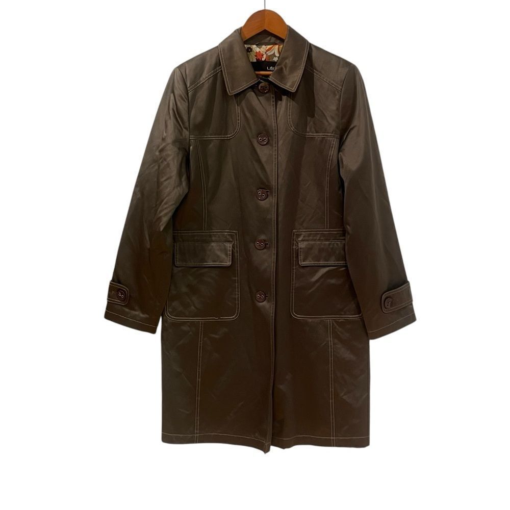 Utex brown long coat. Size large